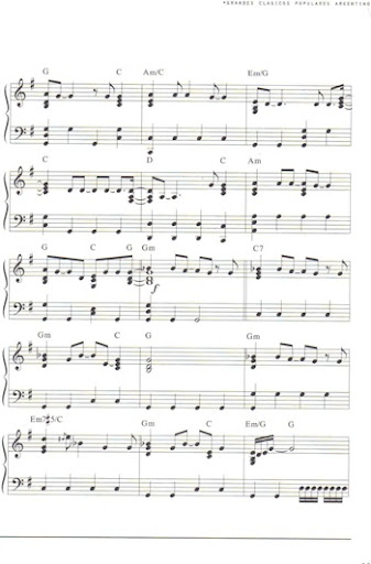 COMUNIDAD PAEZ PERU: Partitura para piano de El amor después del Amor de  Fito Páez