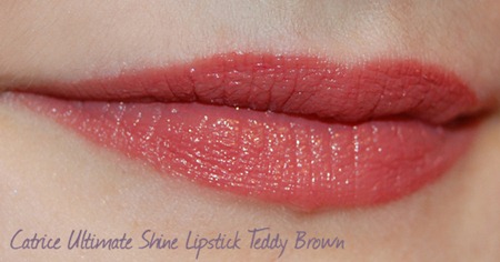 Catrice Ultimate Shine Lipstick Teddy Brown Lippenswatch