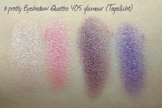 b.pretty Eyeshadow Quattro 405 glamour Tageslicht