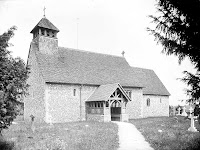 St Mary's. The exterior of the church from the south-west. The flint-faced church has window evidence of a Norman origin, but overall has been much restored. Reproduced by permission of English Heritage NMR.