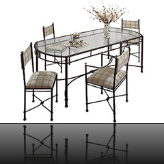 table fer forgé design