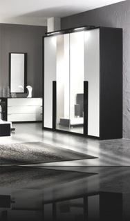 Armoire blanche noire Armoire blanche noire