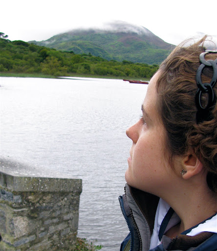 Looking out from the castle