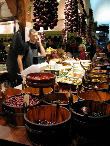 Olives and other Meditarranean goodies.