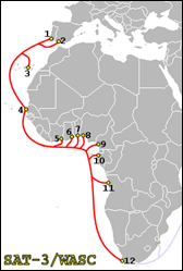 SAT-3--WASC-route