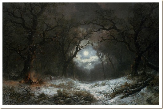 Remi van Haanen - A Moonlit Winter Landscape