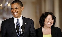 Obama y Sonia Sotomayor