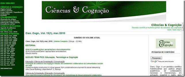 Ciência&Cognição Ciência&Cognição