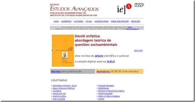 Revista Estudos Avançados da USP Revista Estudos Avançados da USP