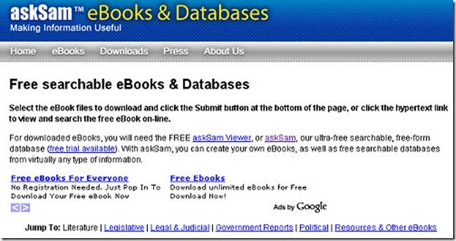 AskSam eBooks & DataBases AskSam eBooks & DataBases