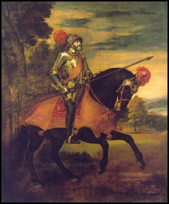 Tiziano Carlos V Retrato ecuestre