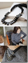 elegance ribbon necklace