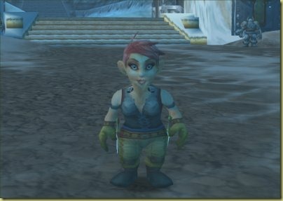 One shiny new gnome rogue.  Cold out here, innit?