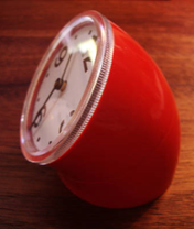 Original Cronotime clock, red