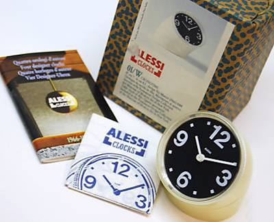 Alessi reissue of Cronotime clock