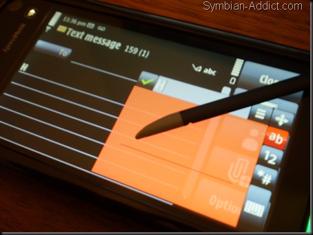 Nokia 5800 Handwriting