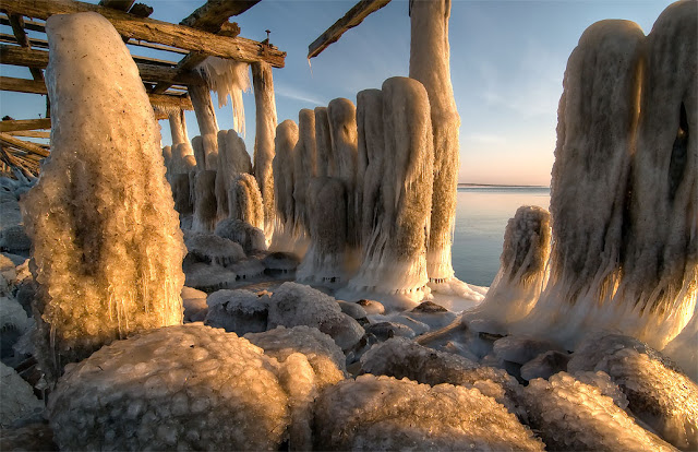Fantástica fotografía: Hielo en la Costa de Šventoj