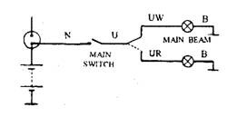 Printed circuit diagram for a wiper control.