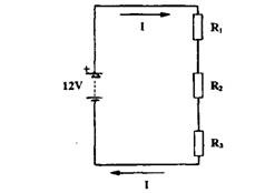 Resistors connected in series. 
