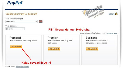Cara daftar di PayPal
