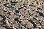 "Petrified Sand" at Mesquite Dunes, Death Valley. Jan 29, 2011