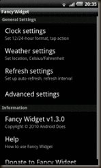Androids : Fancy Widget 