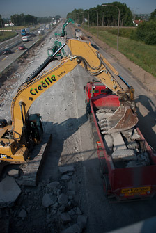 Werken E17 Deinze