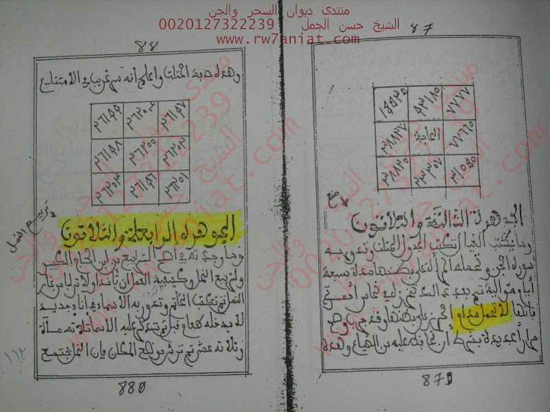 تربيع النمل_استخدام مرجانه بنت الملك الاحمر_قضائه الحاجه من السلاطين والحكام_استخدام قل هو الله احد_علاج الامراض والعقودات_عقد لسان_تصريف اسم الله لطيف مخطوط للشيخ المغربي ابوبكر التواتى الجزء الاخير - صفحة 8 IMG_6919