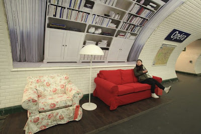 ikea Ikea amuebla las estaciones de metro de París