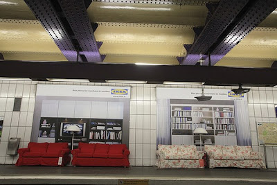 ikea6 Ikea amuebla las estaciones de metro de París