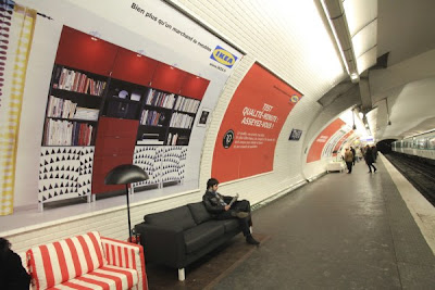 ikea paris2345 Ikea amuebla las estaciones de metro de París