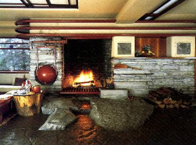 Interior de la casa de la cascada, de Frank Lloyd Wright fallingwater4 Interior de la casa de la cascada, de Frank Lloyd Wright