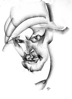 Junus Karimow (www.junuskarimow.de): Illustration für Norman Liebolds (www.norman-liebold.de) 'Euthanatus", Graphit auf Papier 2010.