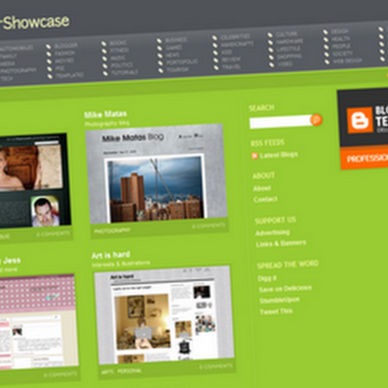 Encuentra inspiración en BloggerShowcase
