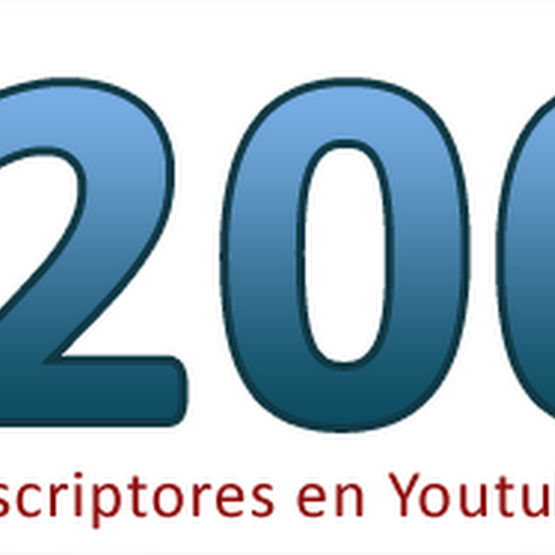 Ya somos más de 200 en Youtube