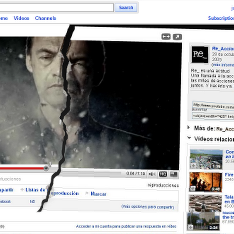 Youtube se rompe en un vídeo