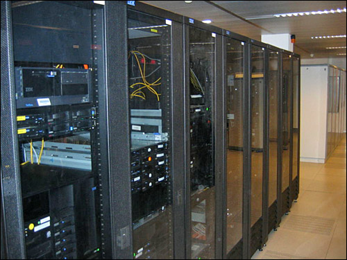 Public domain photo of a typical data center