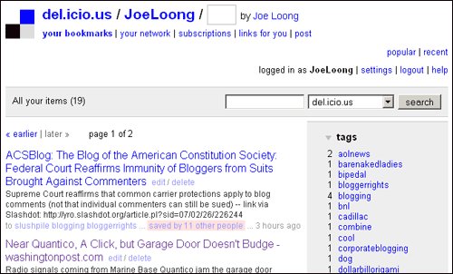 Joe Loong's del.icio.us links