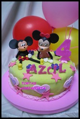 Mickey y Minnie azul