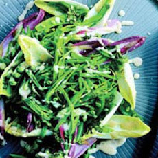 Endive and Snap Peas with Parmesan Dressing