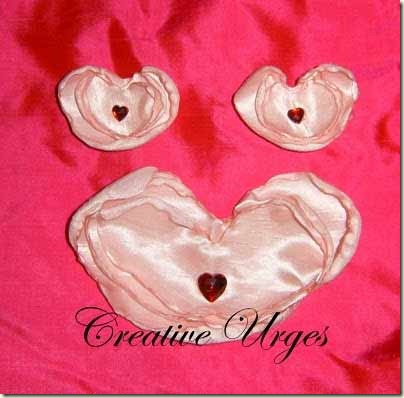 Click Here to see the tutorial on how to make these heart shaped hair clips