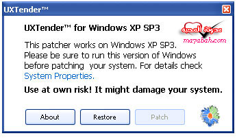 طريقة تفعيل تطبيق ثيمات جديدة لويندوز-XP_SP3