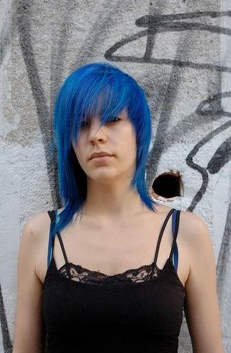 blue haircut 2010