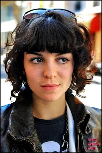 hairstyle for short hair with bangs. scene hairstyles for short