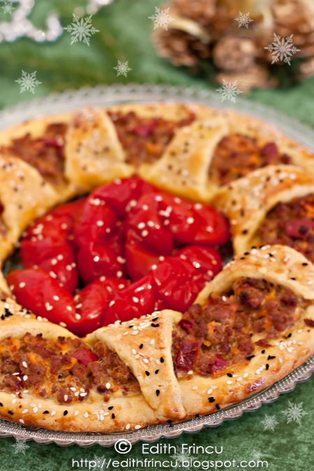 coronita cu carne tocata
