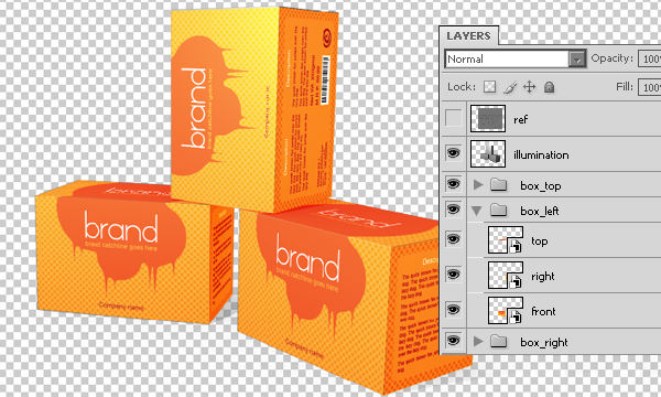 aligning the packaging design