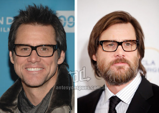 jim carrey beard - before and after