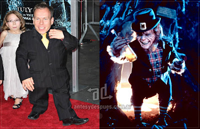 Warwick Davis sin máscara