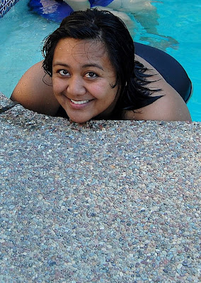 How to beat the heat - jump in the pool!