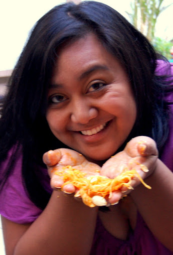 Pumpkin guts! Wahooo, NOT!